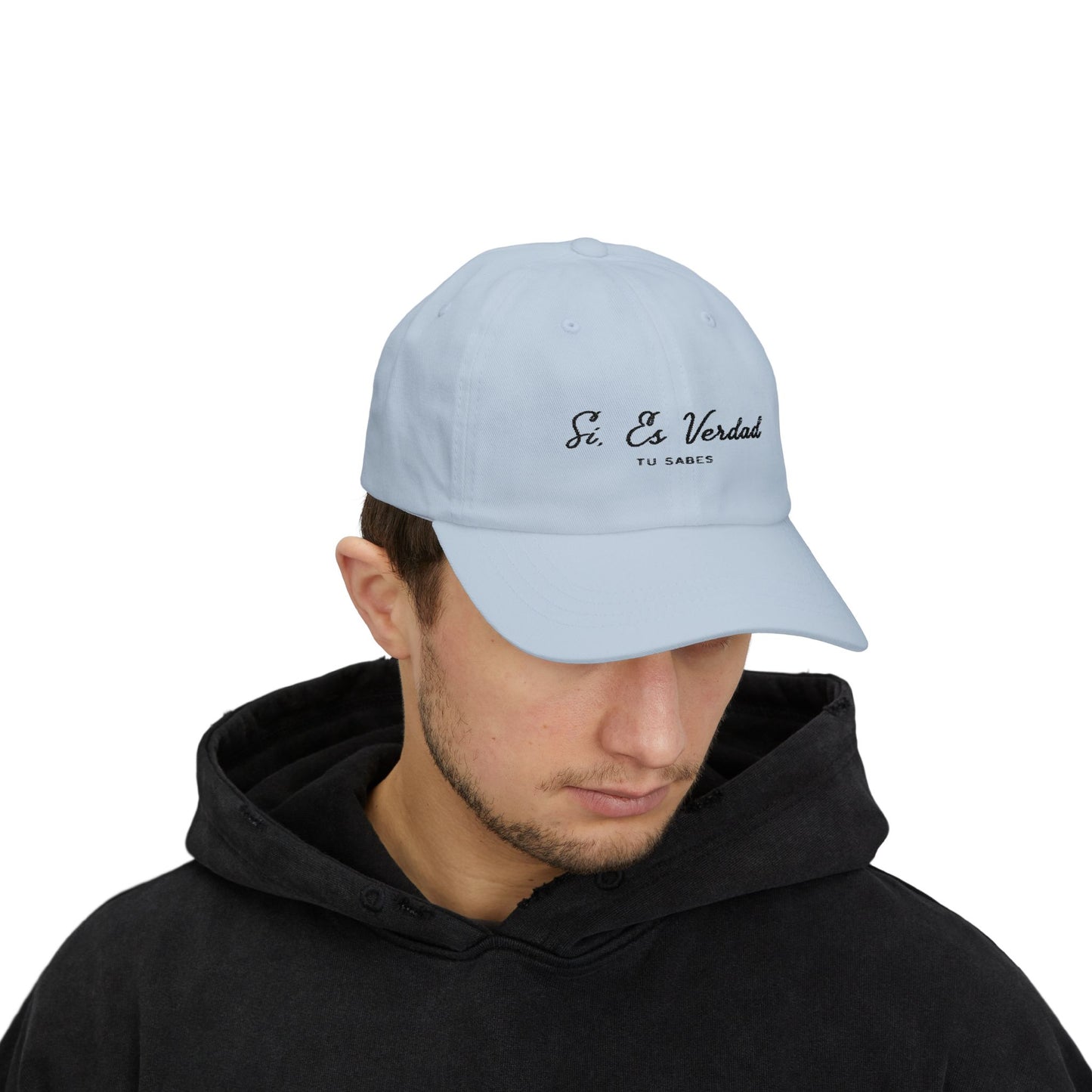 Classic Dad Cap - "Sí, Es Verdad" Stylish White Baseball Hat