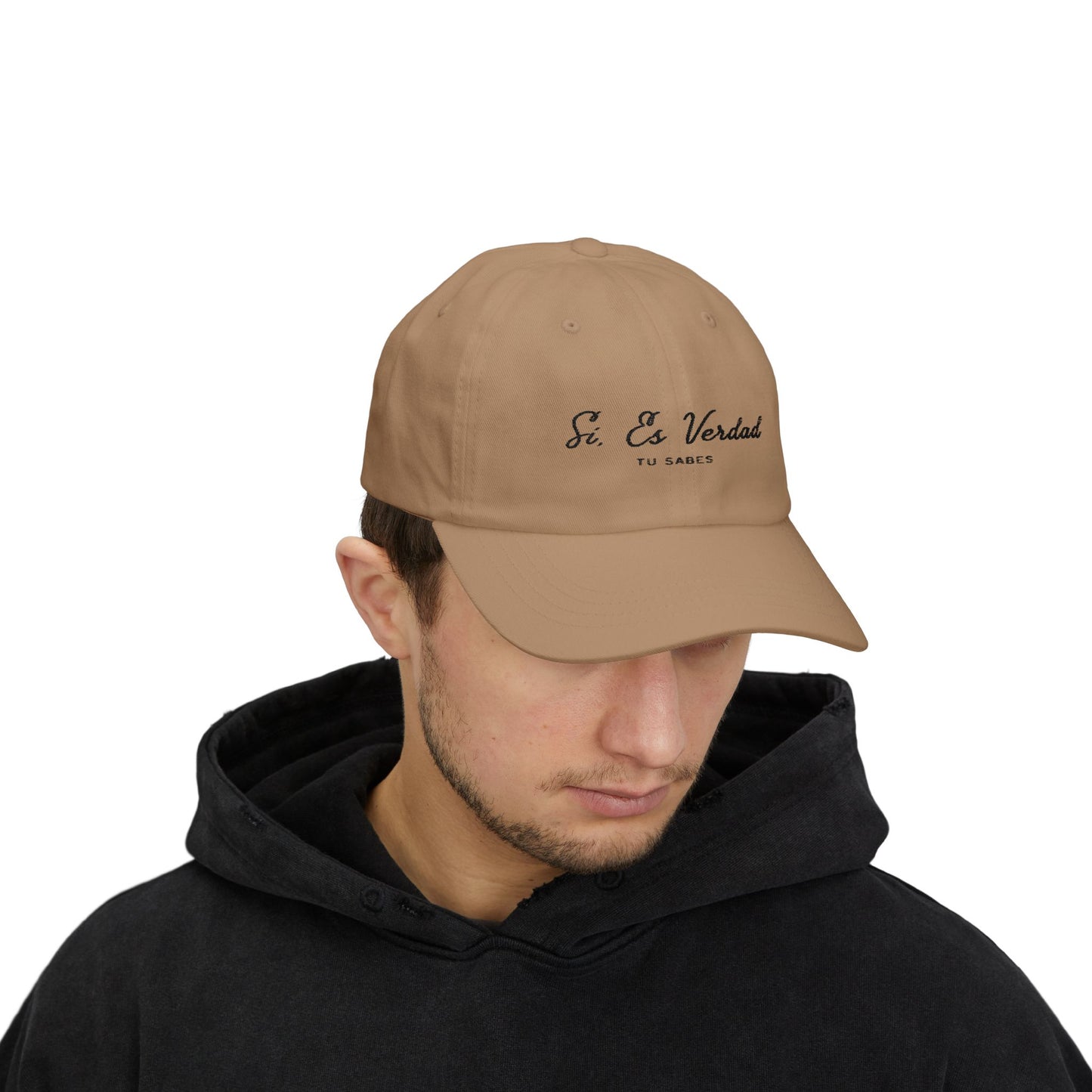 Classic Dad Cap - "Sí, Es Verdad" Stylish White Baseball Hat