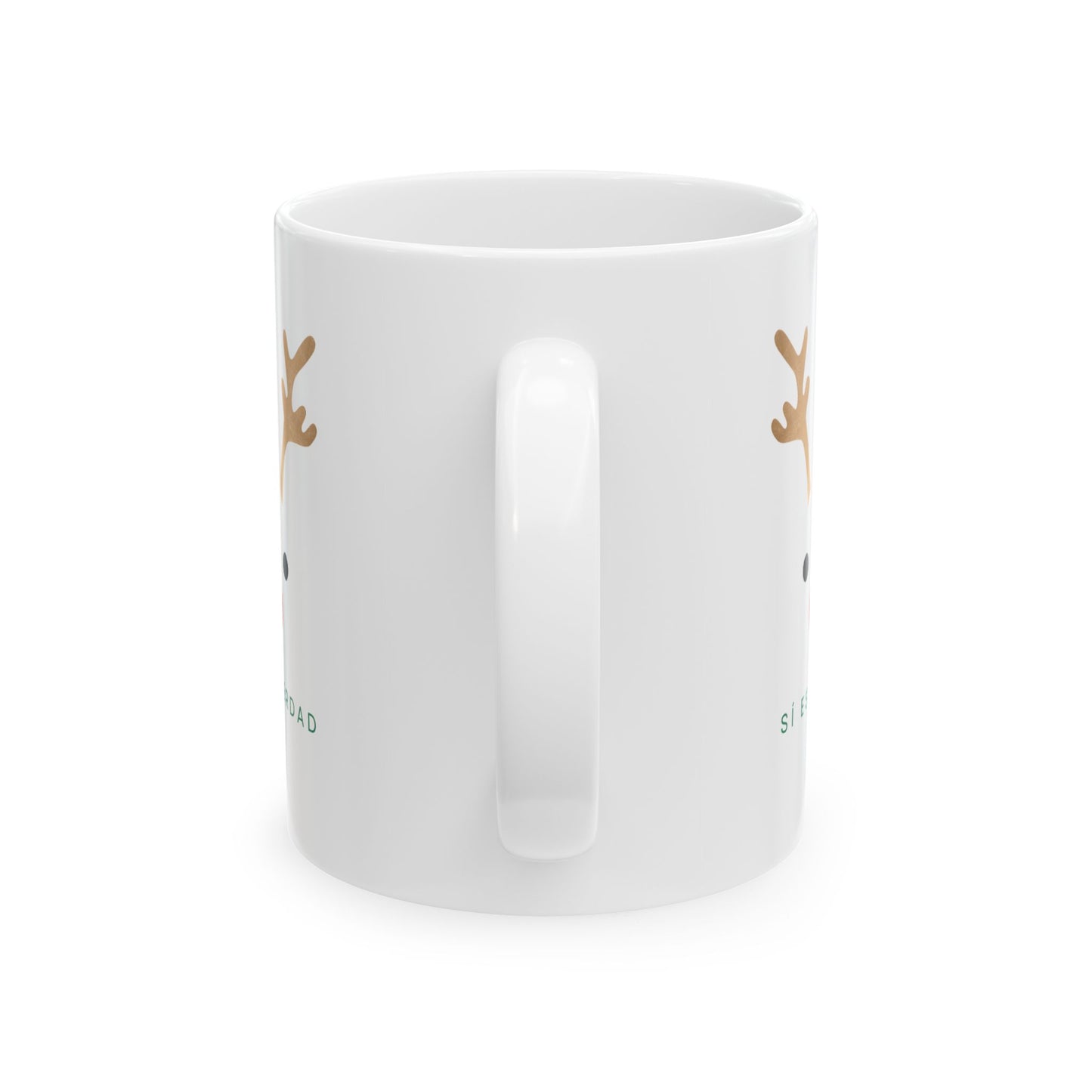 Christmas Reindeer Mug (Si Es Verdad) — Cute Holiday Coffee Cup