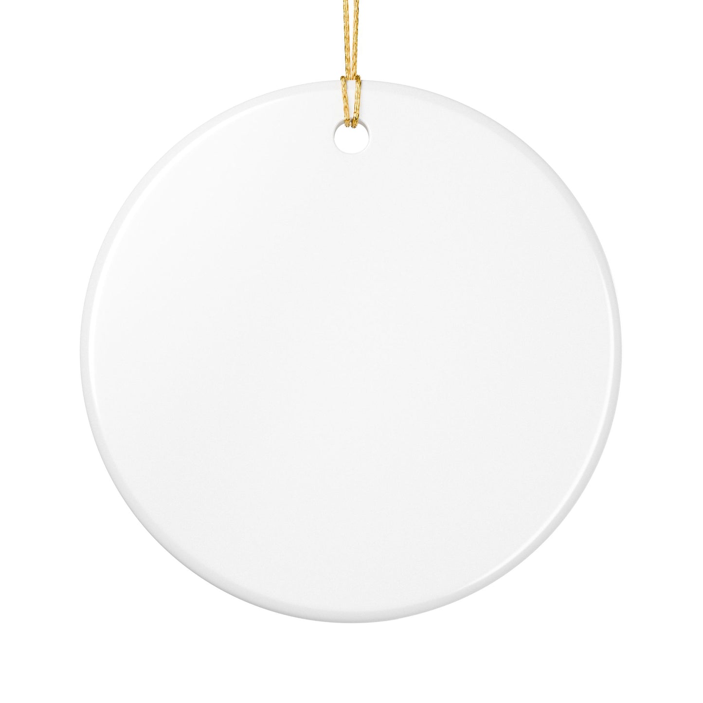 Christmas Reindeer Ceramic Ornament - "Si Es Verdad"