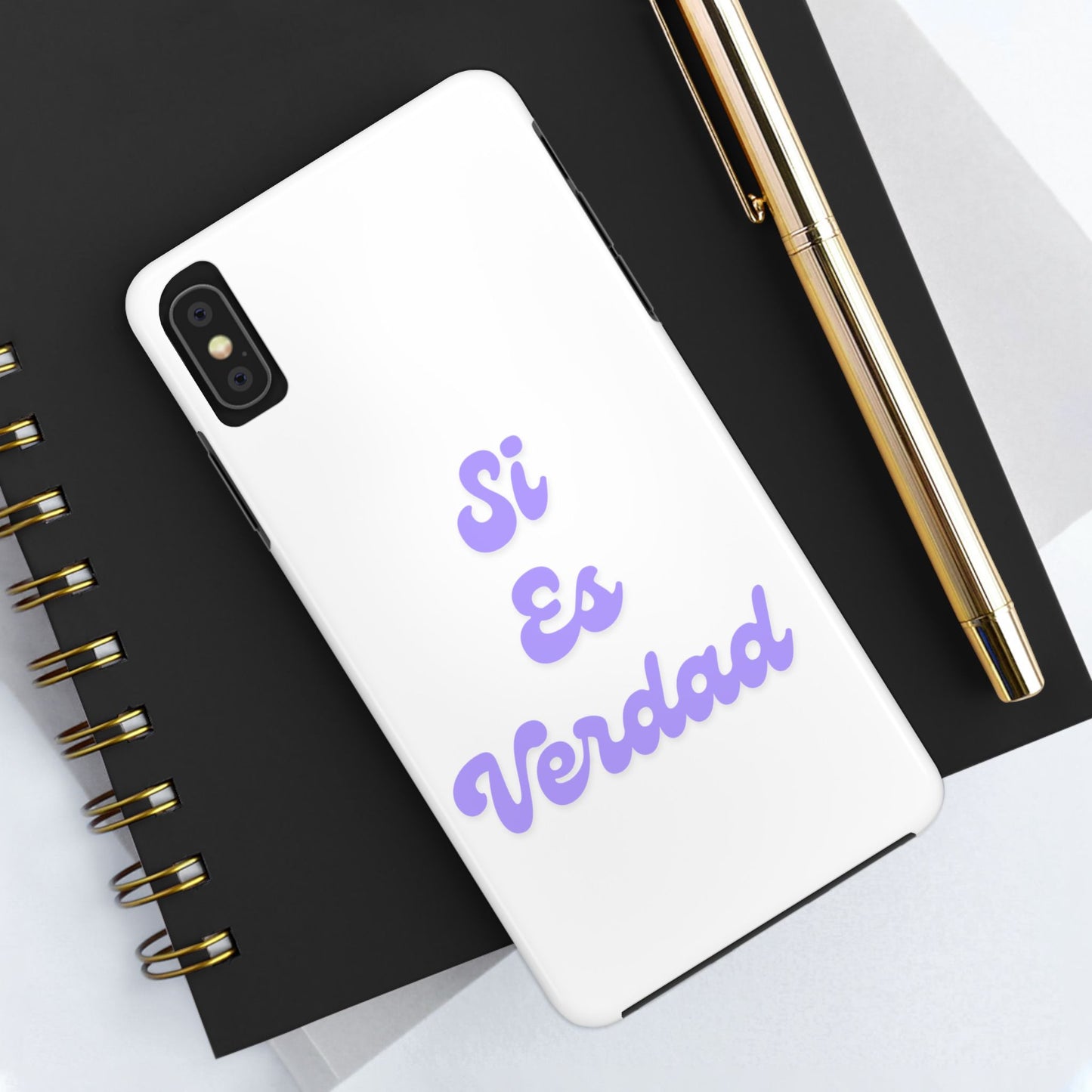 Trendy Tough Phone Case - 'Si Es Verdad' Design