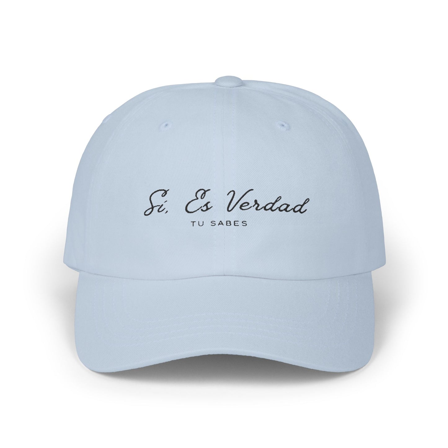 Classic Dad Cap - "Sí, Es Verdad" Stylish White Baseball Hat