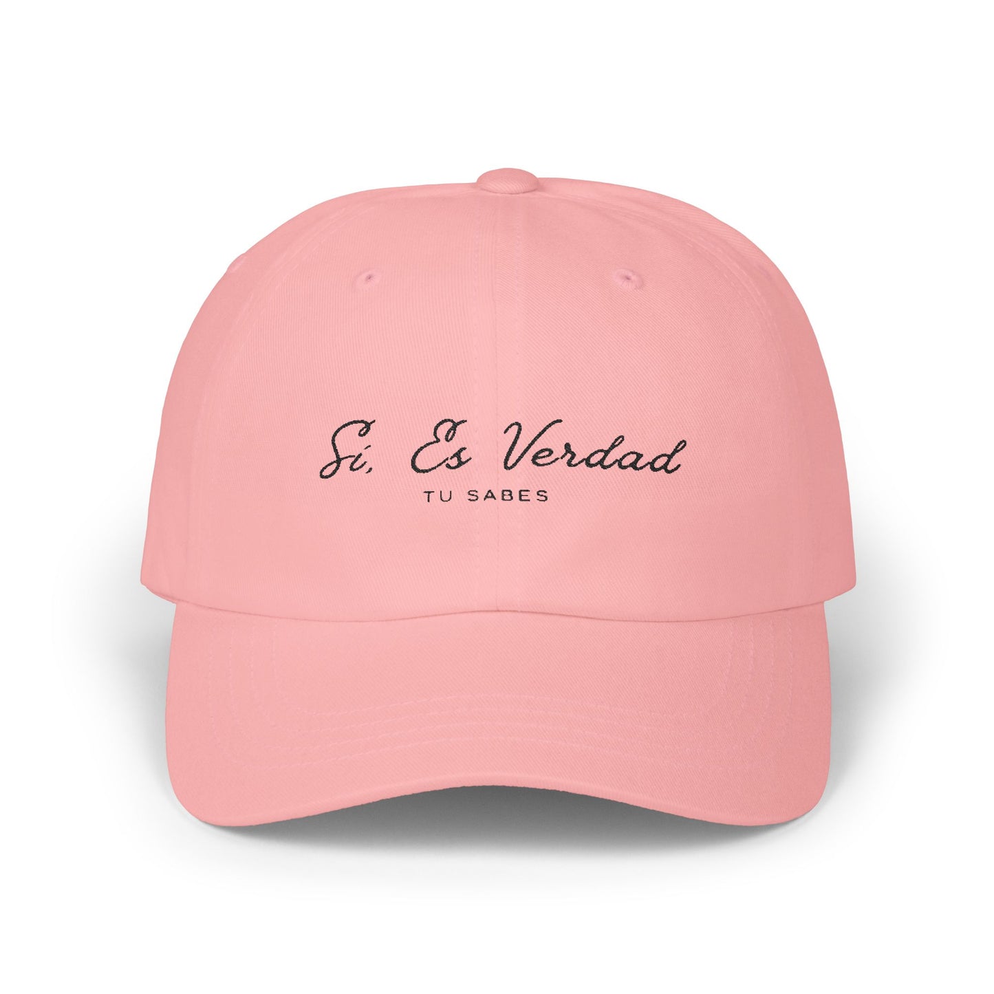 Classic Dad Cap - "Sí, Es Verdad" Stylish White Baseball Hat