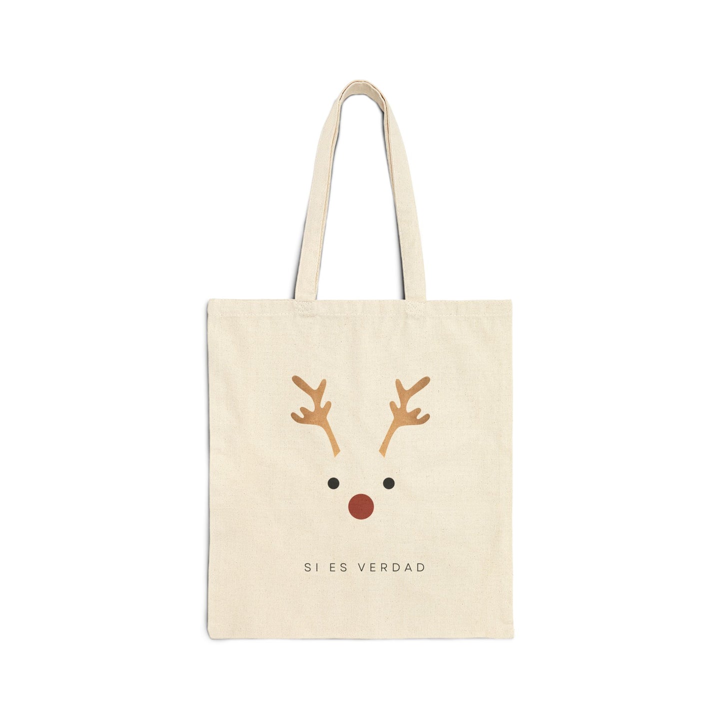 Christmas Reindeer Canvas Tote Bag